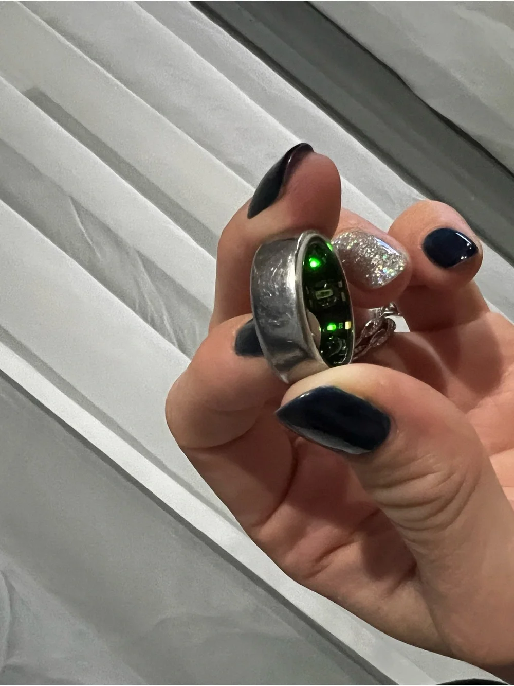 Oura Ring Gen 3 Horizon Silver-Size 8